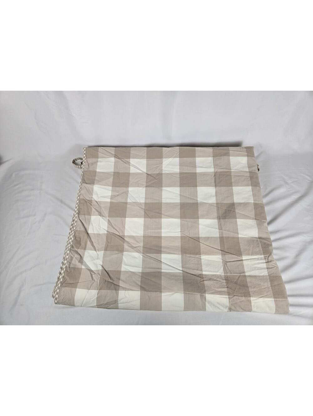 Pottery Barn Bed & Bath Beige Checker Duvet Cover Queen